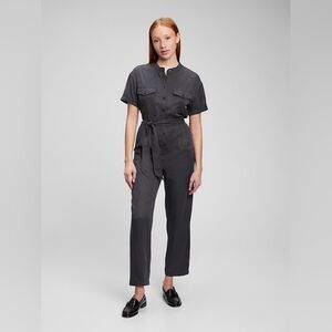 Gap Tensel/Lyocell Jumpsuit, Size 8 in Cast Iron Gray